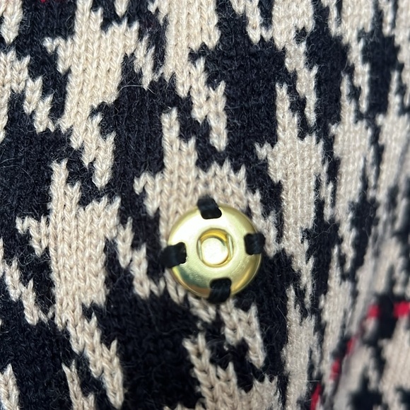 NWT Anne Klein Houndstooth Sweater Cardigan.  SzLG - Picture 15 of 16
